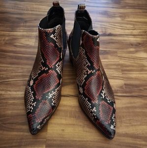 Blondo waterproof snake embossed boots